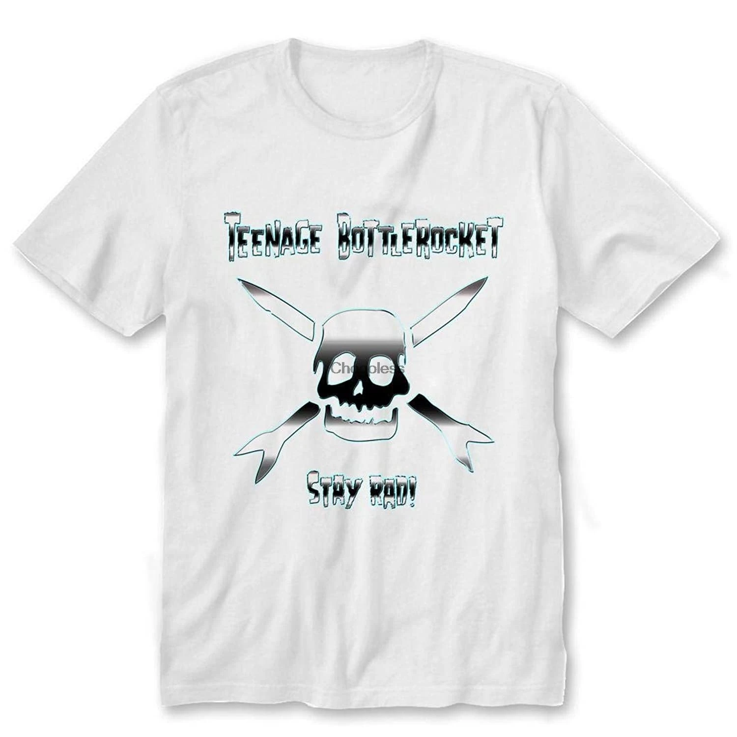 Подростковая белая футболка Bottlerocket-Stay Rad-DMN |