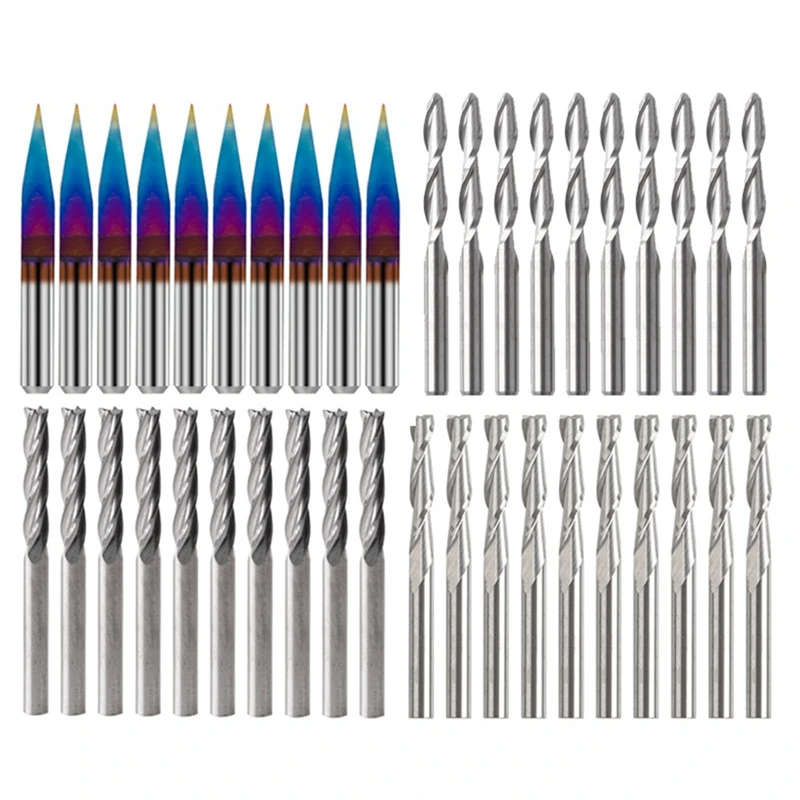 

Milling Cutter Set Acrylic Cutting Cutter Spiral Milling Cutter Kit