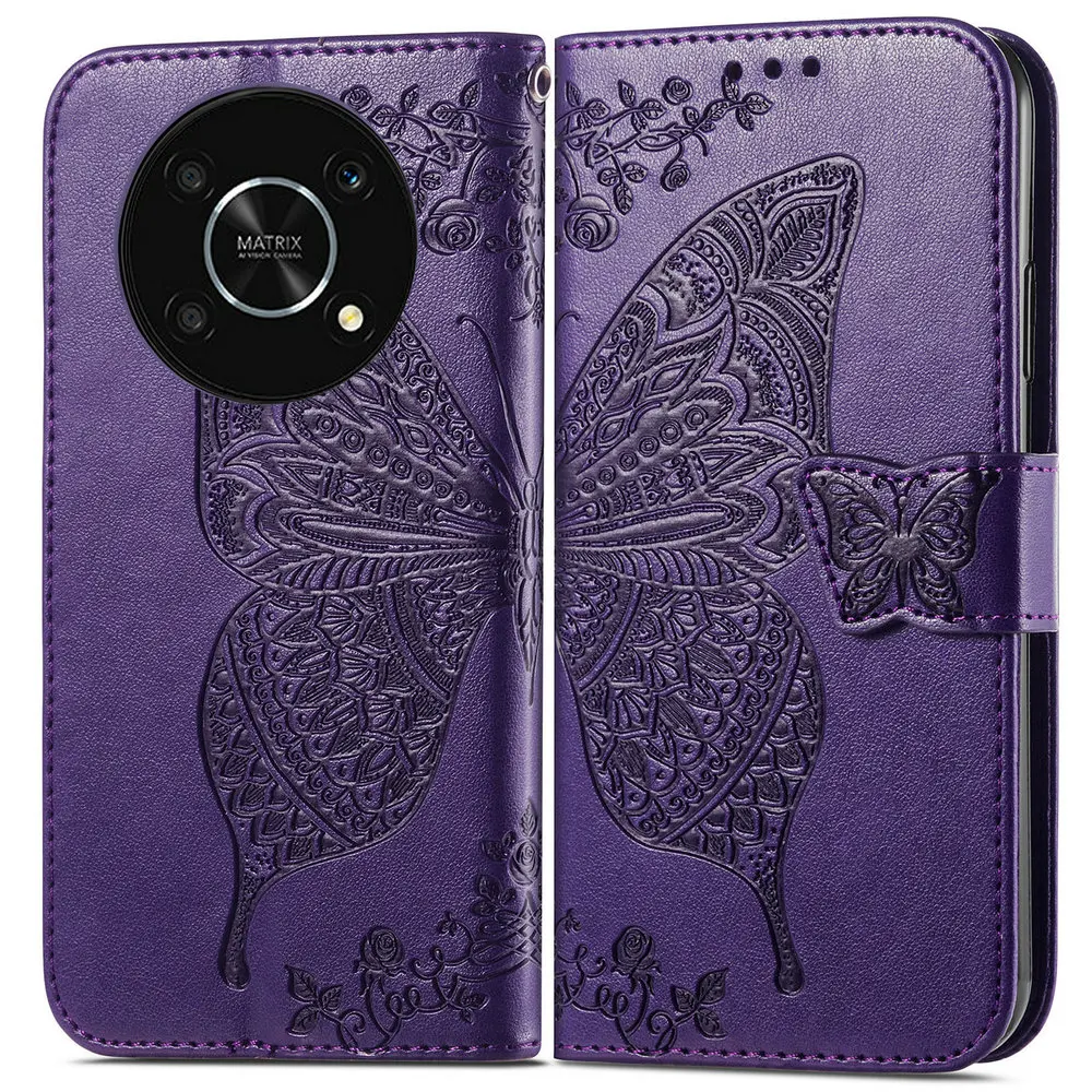 

Honor X9a 5G 2023 Protective Book Case Butterfly Wallet Card Funda for Huawei Honor X6 X7 X8 X9 A Flip Cover Hono X 9 7 X8a X7a