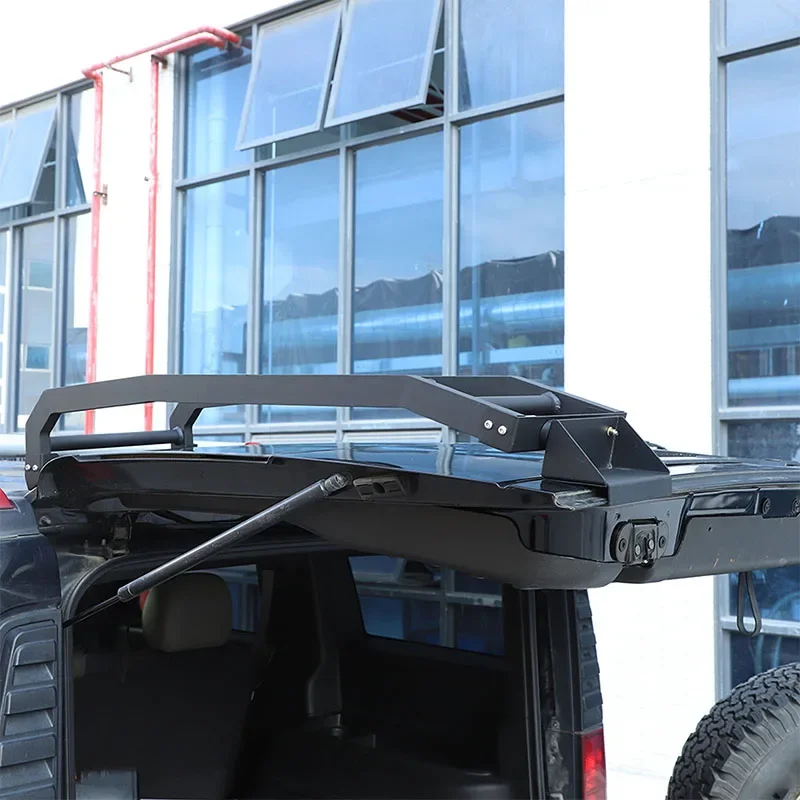 Для 2003-2009 Hummer H2 алюминиевый сплав Черная Автомобильная задняя дверь верхняя