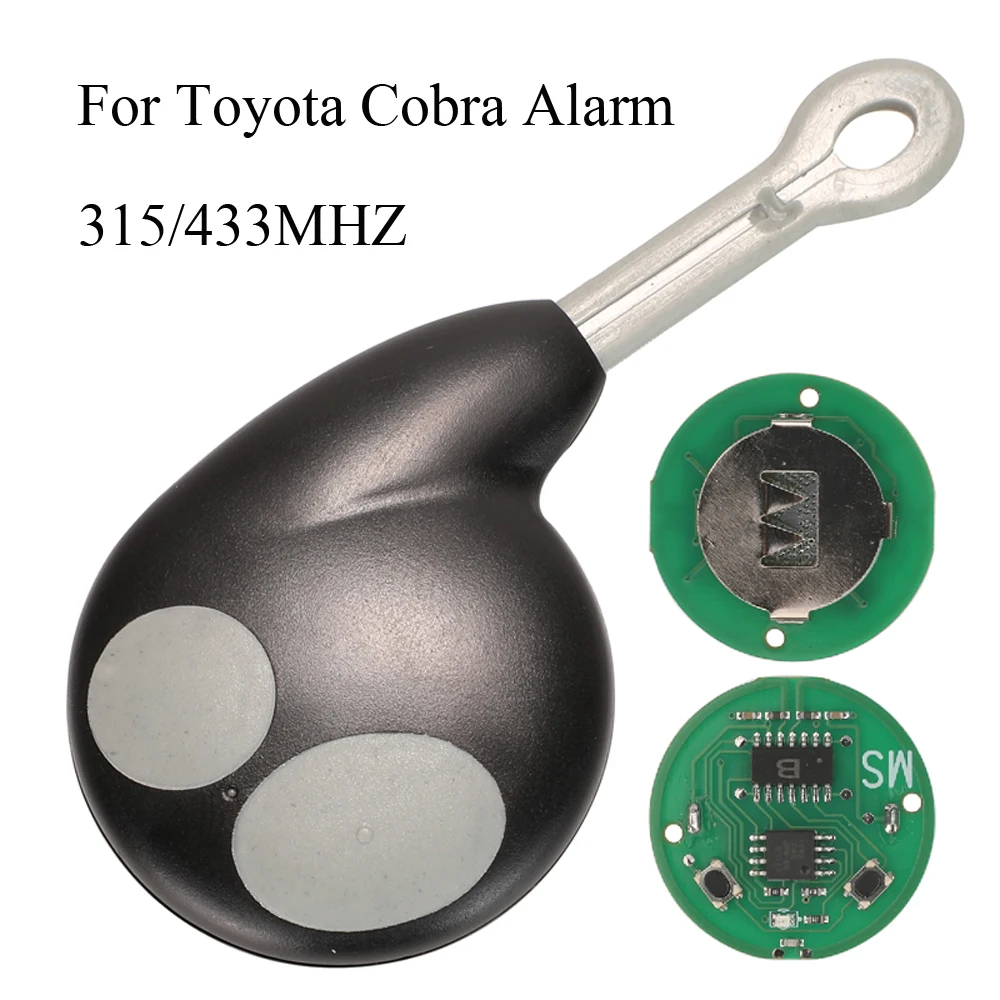 Jingyuqin 2 кнопки 315/433 МГц ключ дистанционного управления для Toyota Cobra Alarm 1046/3193/7777/728/8188
