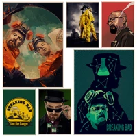 breaking bad movie posters decoracion painting wall art kraft paper aesthetic art wall painting