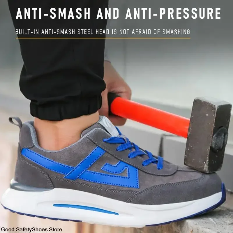 Легкие рабочие кроссовки мужская и женская рабочая обувь устойчивая к проколам