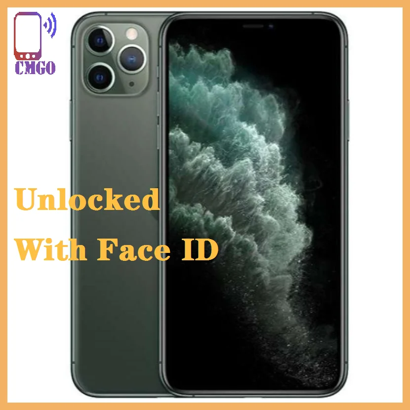 Оригинальный разблокированный сотовый телефон iPhone 11 Pro Max 6,5 дюйма 64 Гб/256 ГБ A13 Bionic IOS 4G LTE с функцией распознавания лица iphone 11Pro max