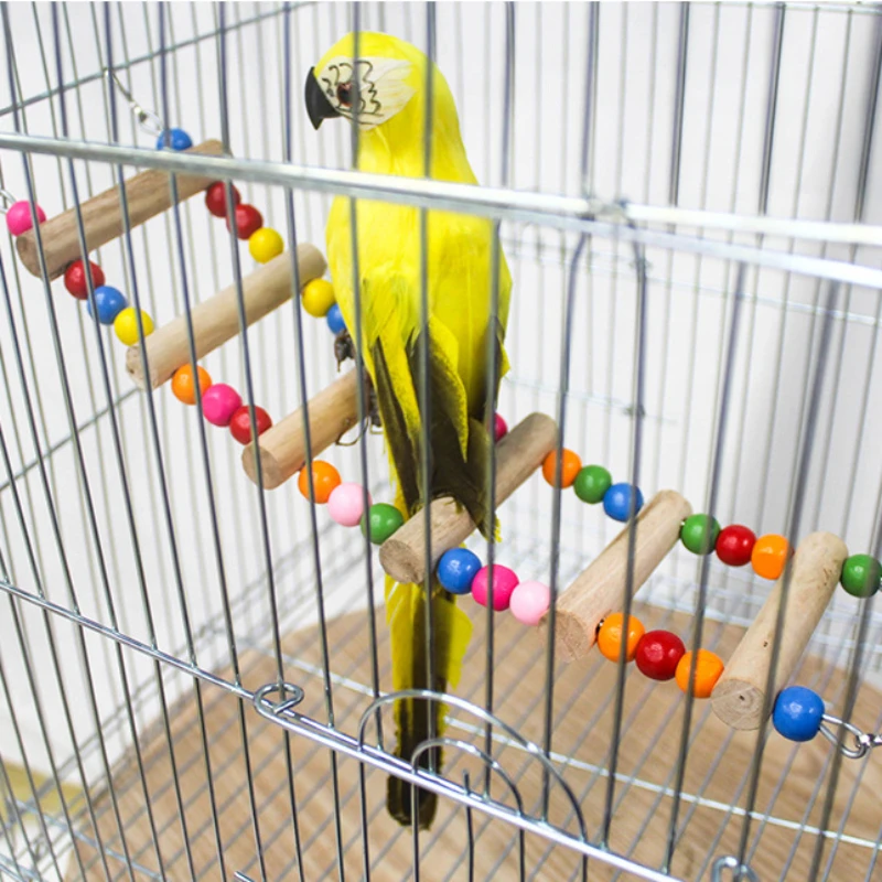 Игрушки для птиц попугаев деревянные попугаи подвесной мост подвижная лестница
