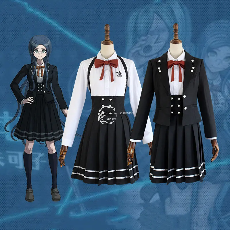 

Anime New Danganronpa V3 Cos Costume Women's School Uniform Skirt Cosplay Costume Dangan ronpa Female Clothing Suit