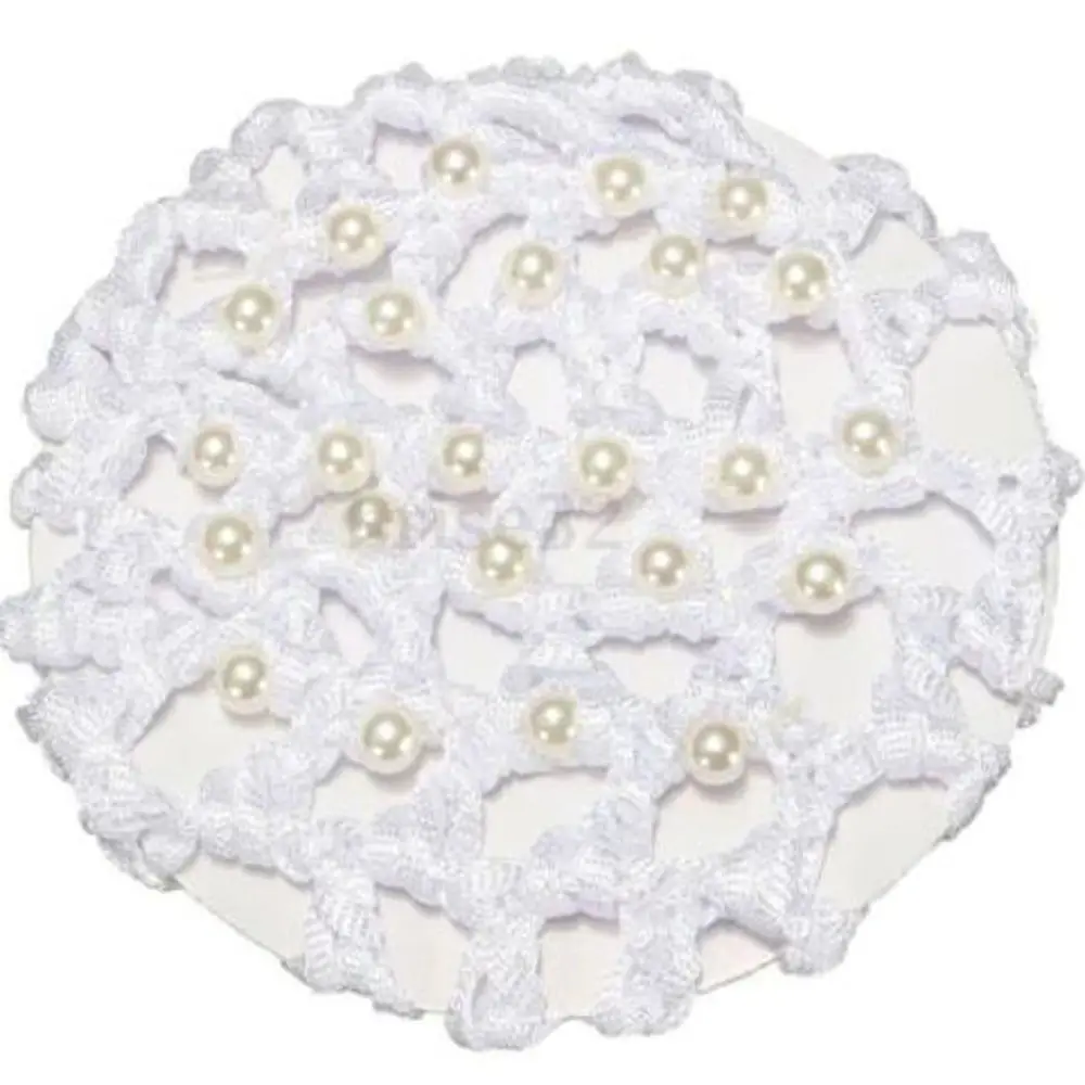 Новинка Женская задняя крышка с искусственными волосами и белым жемчугом