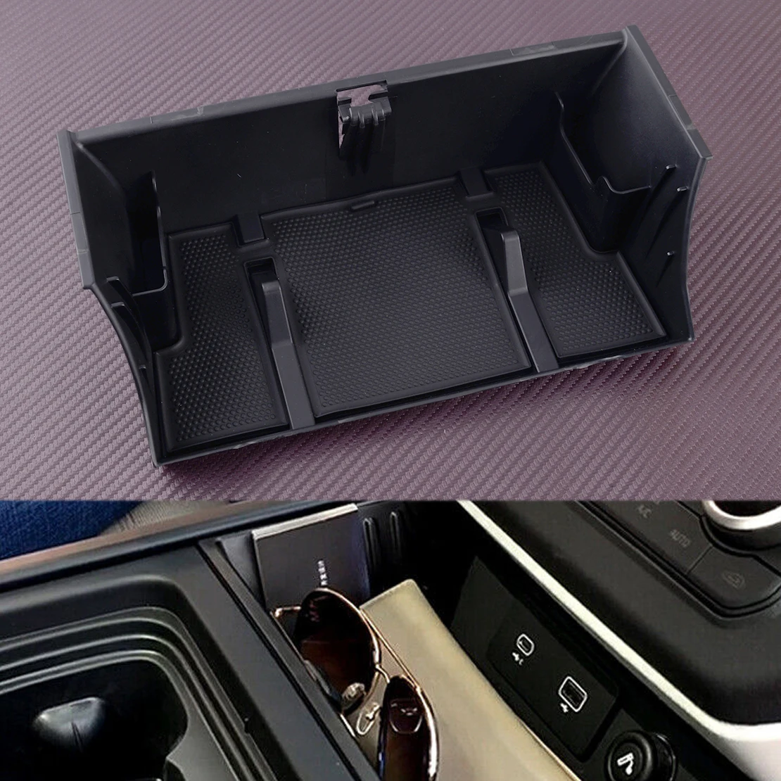

Контейнер для хранения центральной консоли автомобиля, органайзер из АБС-пластика, черный, подходит для Land Rover Defender L663 2022 2021 2020