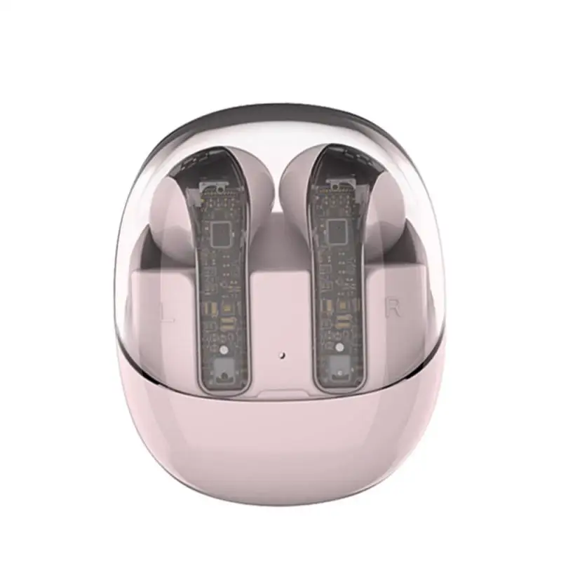

New Bluetooth Headsets Transparent Design High Sound Quality Intelligent Noise Reduction Low-power Semi-in-ear Headphones