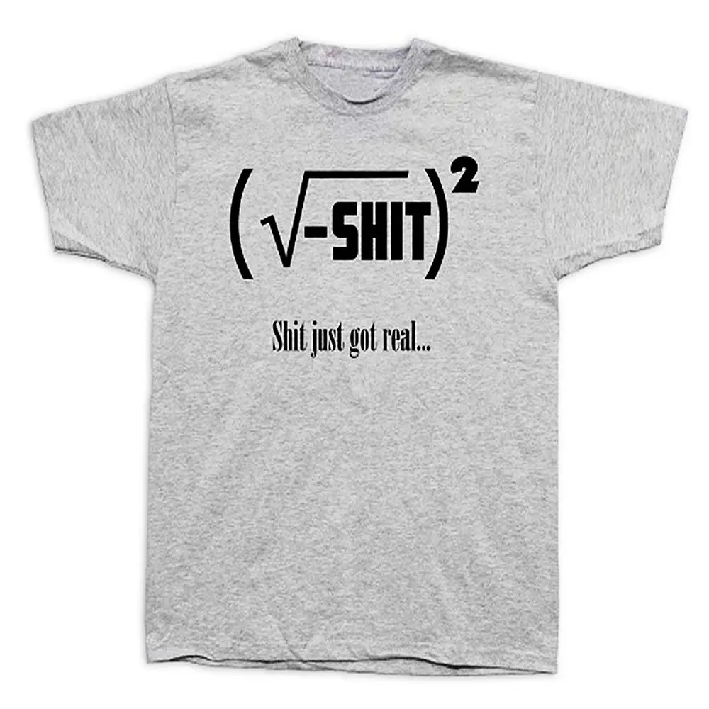 Только что получил реальную математику футболка забавная Математика хлопок