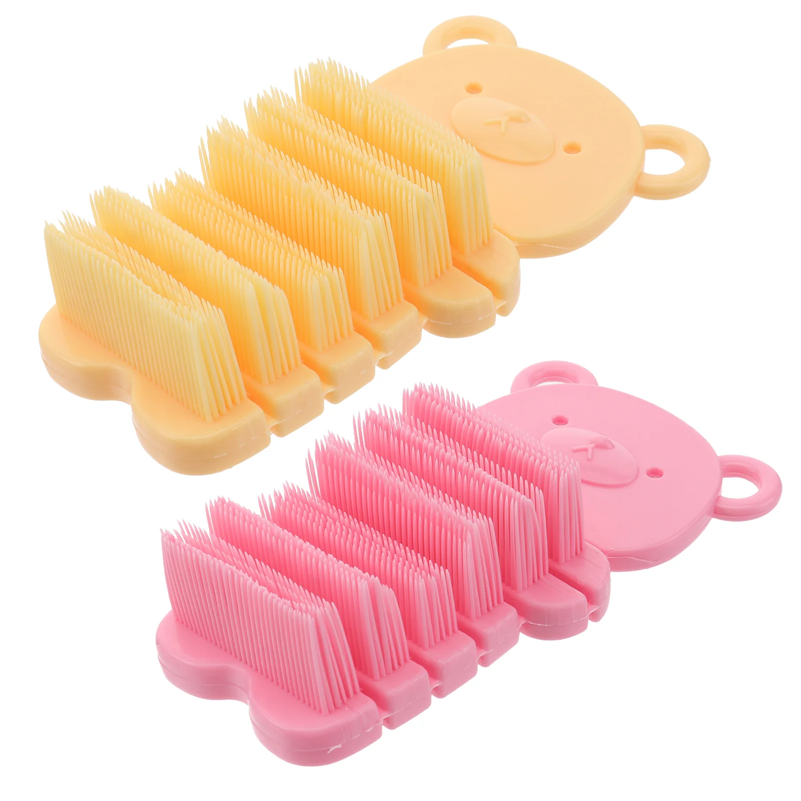 

2 Pcs Brush Cleaner Hand Scrubbing Tool Kids Nail Manicure Tools Brushes Nails Toes Cleaning Children's Hand-Washing