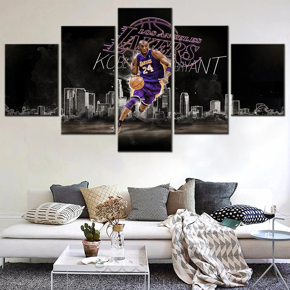 5 шт. настенные картины с изображением баскетбольной звезды |