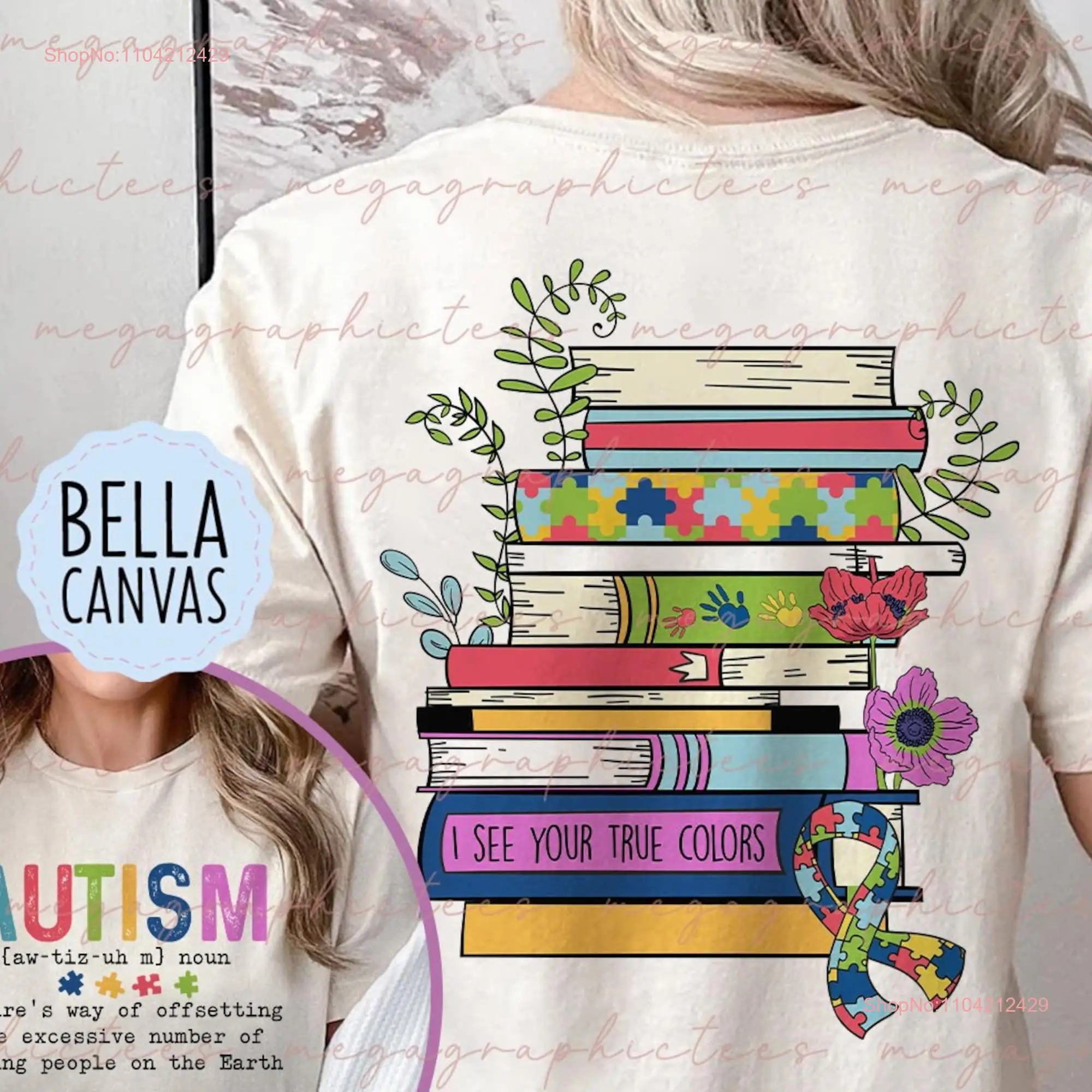 Футболка с определением аутизма осведомленность для мамы ретро мама 001443 длинные