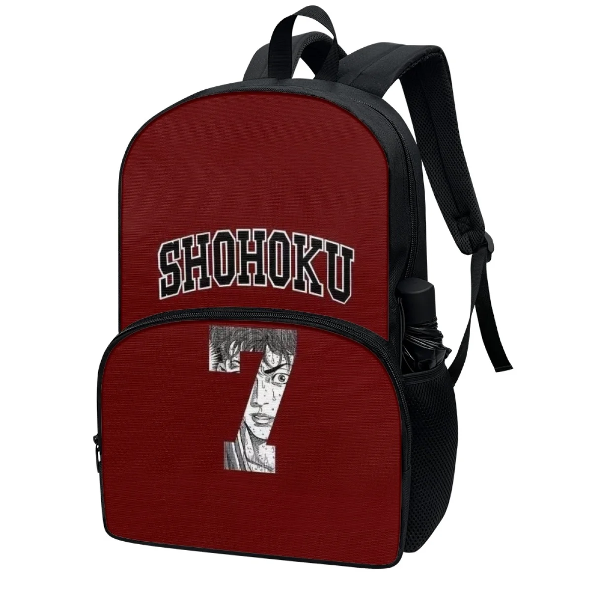 FORUDESIGNS Anime Basketball Digital Design Backpacks Student Multi Pocket Fashion Handy Book Bags Fashion College Style