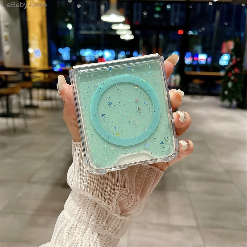 Роскошный Противоударный Силиконовый Жидкий Мягкий Блестящий Чехол Для Samsung Z Flip