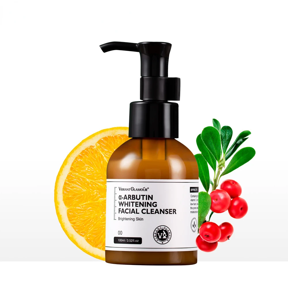 

100g Arbutin facial cleanser mild non-irritating clean firming shrink pores refreshing oil control facial cleanser