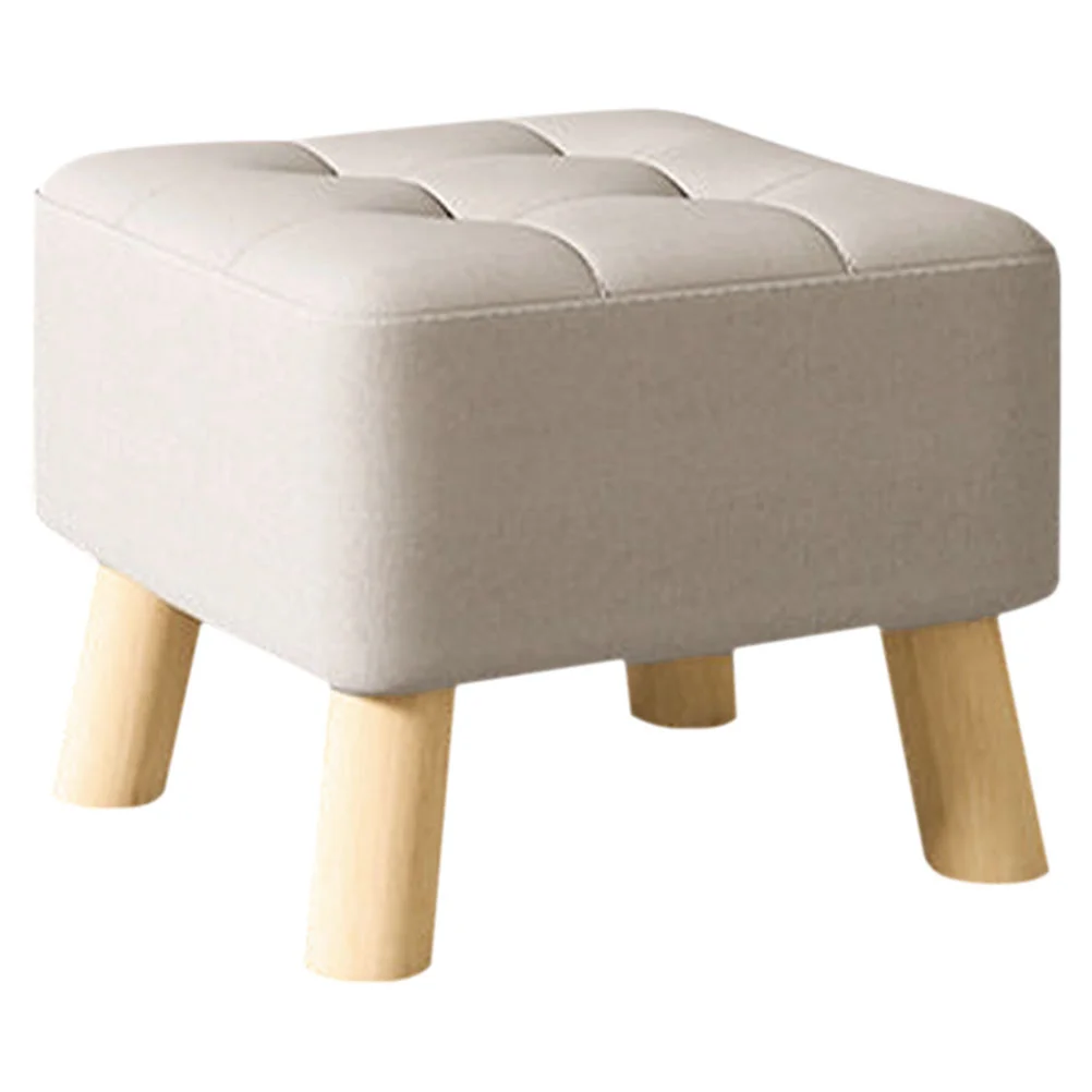 

Upholstered Children Stool Portable Kids Small Seat Household Step Stool Removable Footstool