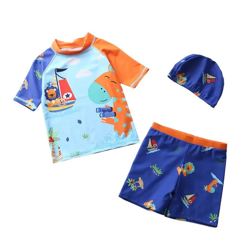Классный детский купальник для мальчиков Солнцезащитный Быстросохнущий