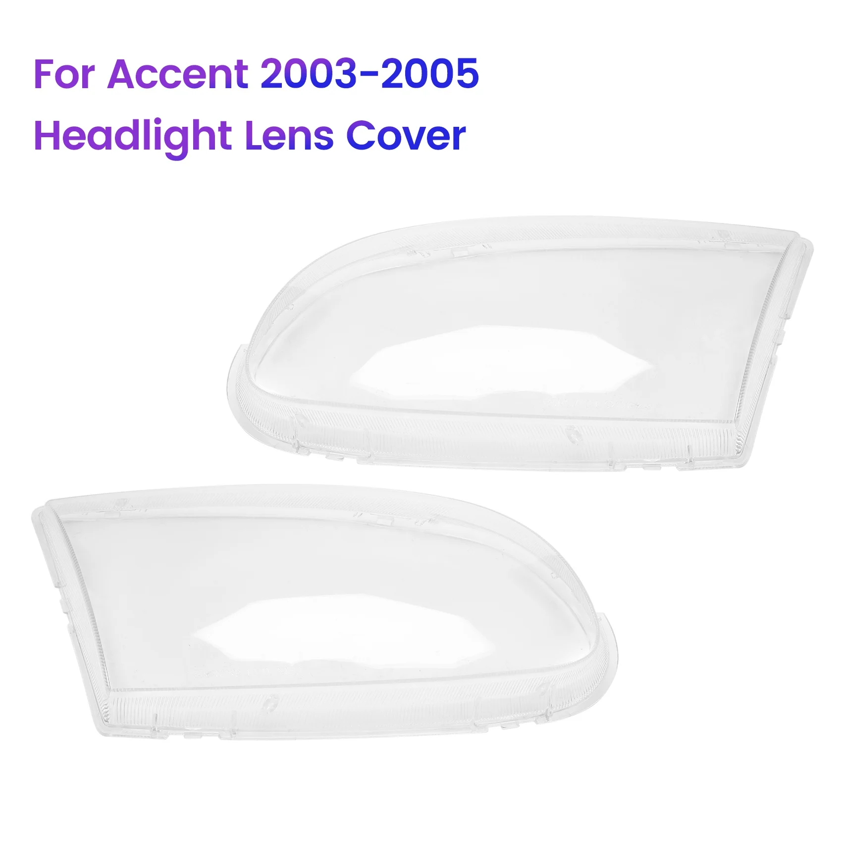 

Left for Hyundai Accent 2003-2005 Car Headlight Lens Cover Head Light Lamp Shade Shell Auto Light Cover