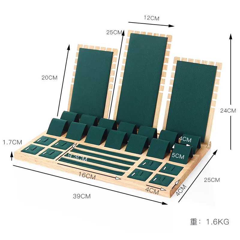 Bamboo Fungus Ring Frame Jewelry Storage Tray Ring Necklace Pendant Display Jewelry Set Display Jewelry Display Frame