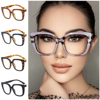 fashion optical glasses retro eyeglasses unisex square eyewear oversize frame spectacles peorsonality clear lens glasses