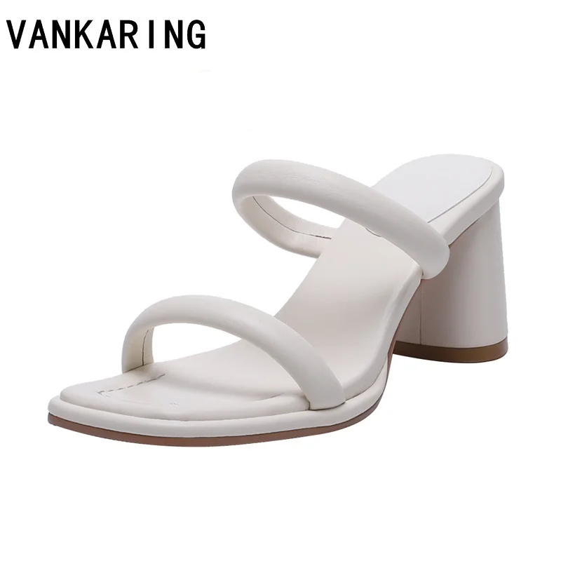 

brand design summer shoes woman flip flops microfiber leather sandals fashion open toe round high heel party dress casual shoes