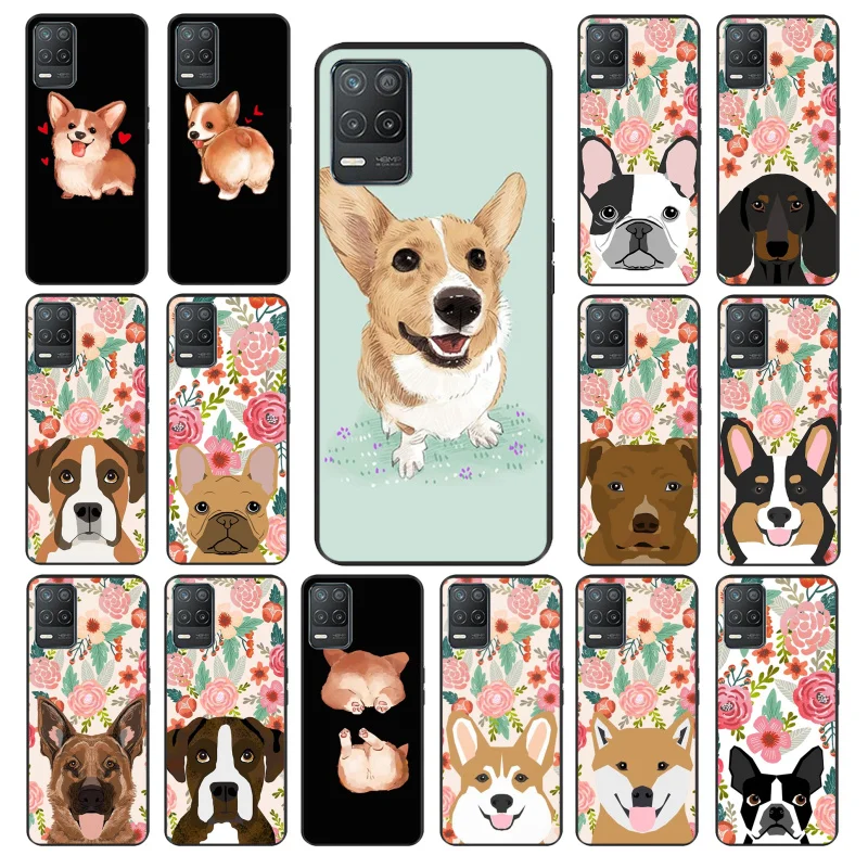 

Dog Dachshund Bulldog Corgi Phone Case for OPPO Realme 8 7 6 6Pro 7Pro 8Pro 6i 5i C3 C21 C21Y C11 C15 C20 C25 X3 SuperZoom