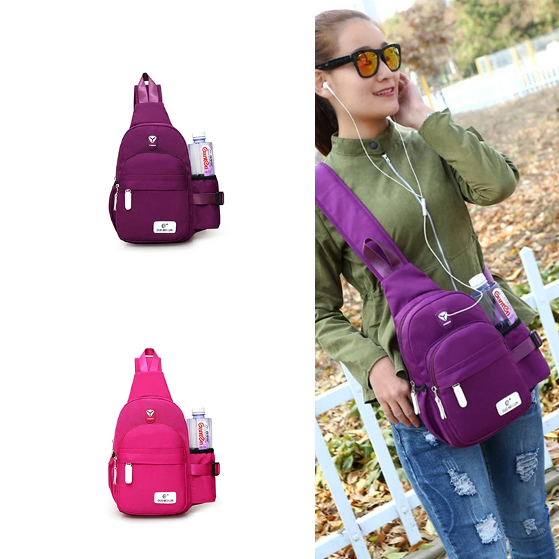 Mini Waterproof Crossbody Bags Pocket Girls Shoulder Sports Women'S Fashionable Chest Bag Sling Bag For Women Lady Crossbody