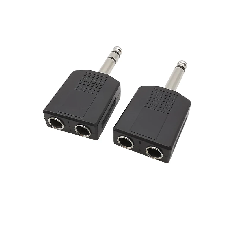 5 шт. TS/TRS 6 35 мм штекер на 2x гнездовой разъем моно/стерео аудио адаптер для