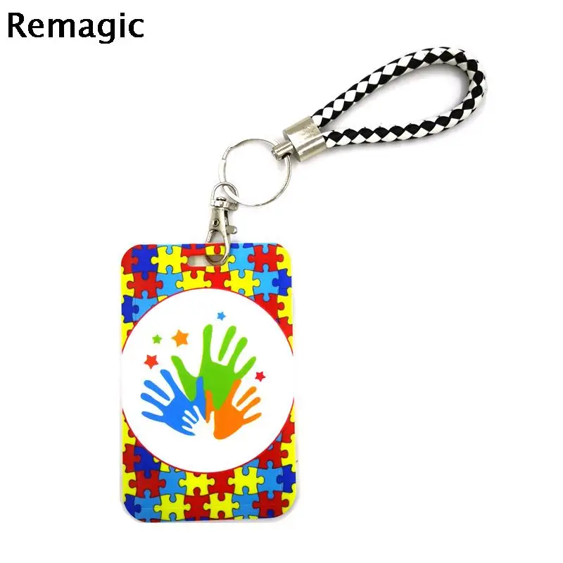 

Брелок для ключей с рисунком аутизма, автомобильный брелок, идентификационная карточка, брелок для ключей в тренажерном зале, детский брело...