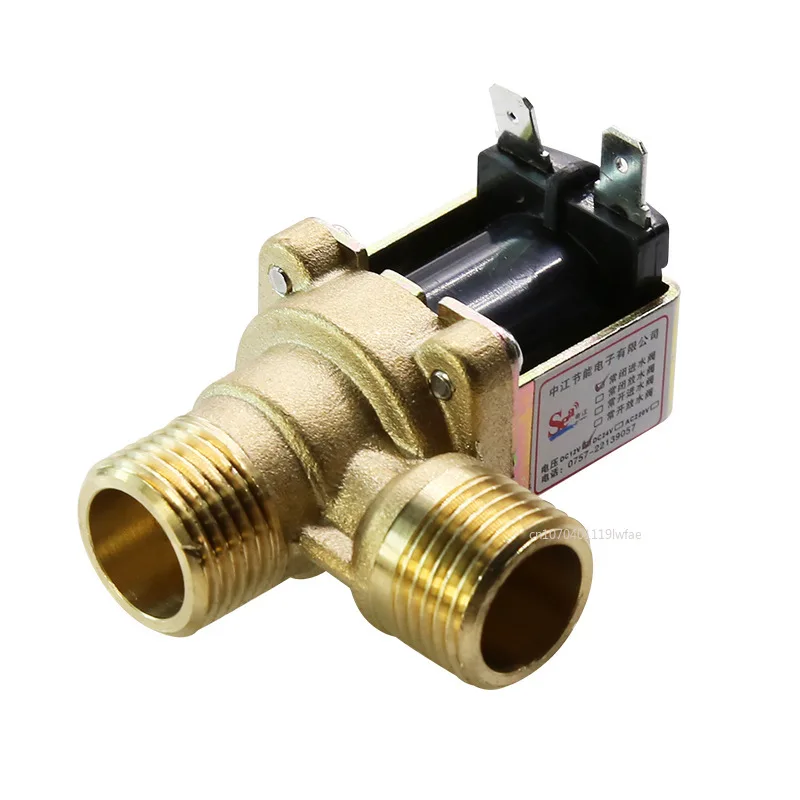 

220V DC 12V 24V DN15 G1/2 1/2'' Brass Electric Solenoid Valve Normally Closed Water Inlet Switch with Filter
