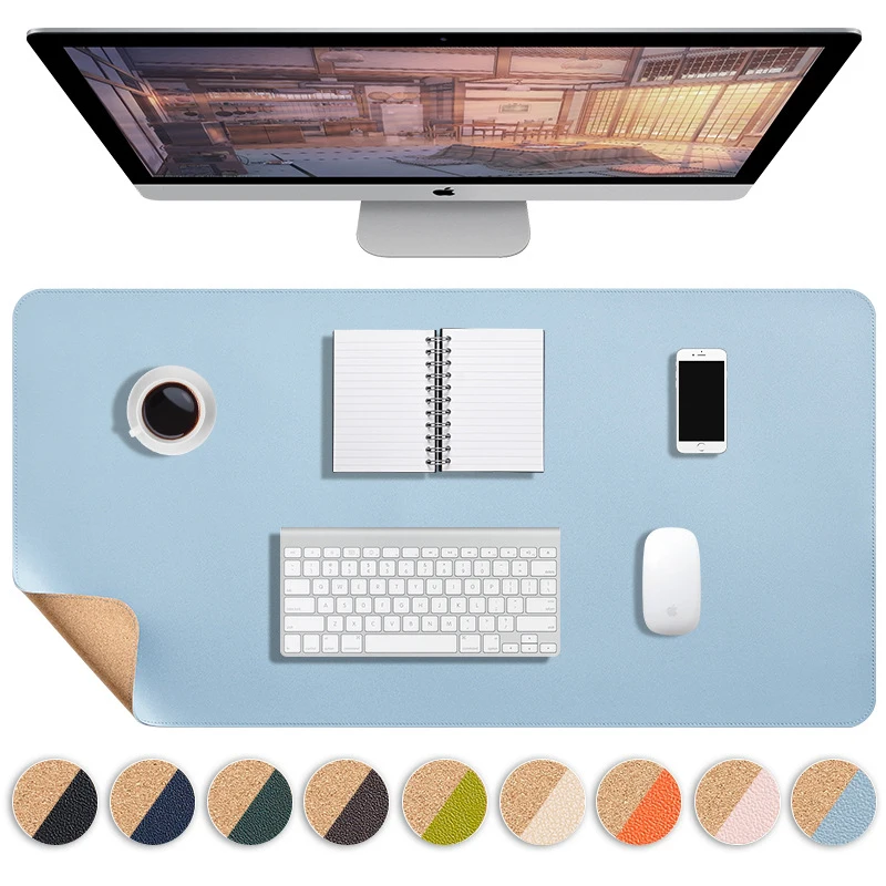 Большой защитный коврик для офисного стола кожаный водонепроницаемый мыши XXL