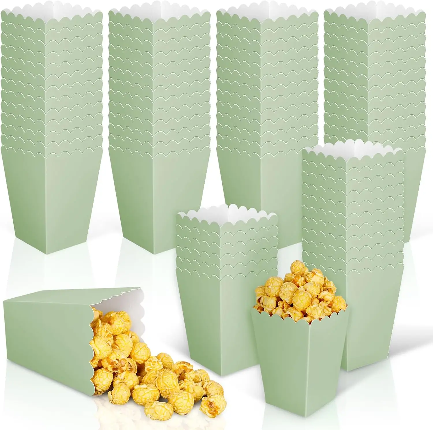 

Зеленые мини-коробки для попкорна 12 шт