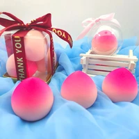the new peach gradient beauty egg dry and wet dual use soft and delicate makeup egg air cushion sponge puff make up accessories
