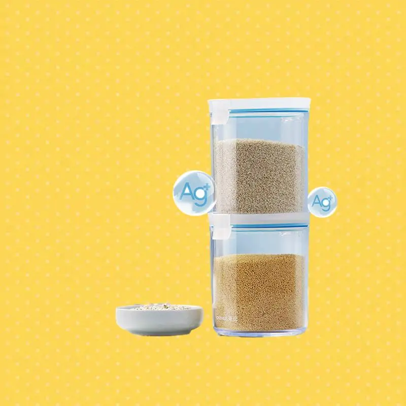 

Portable Antibacterial Tea Flower Storage Container with Milk Powder