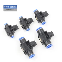hvff 2way pneumatic connector tube connector connector air quick water pipe push into hose quick connector 4681012mm