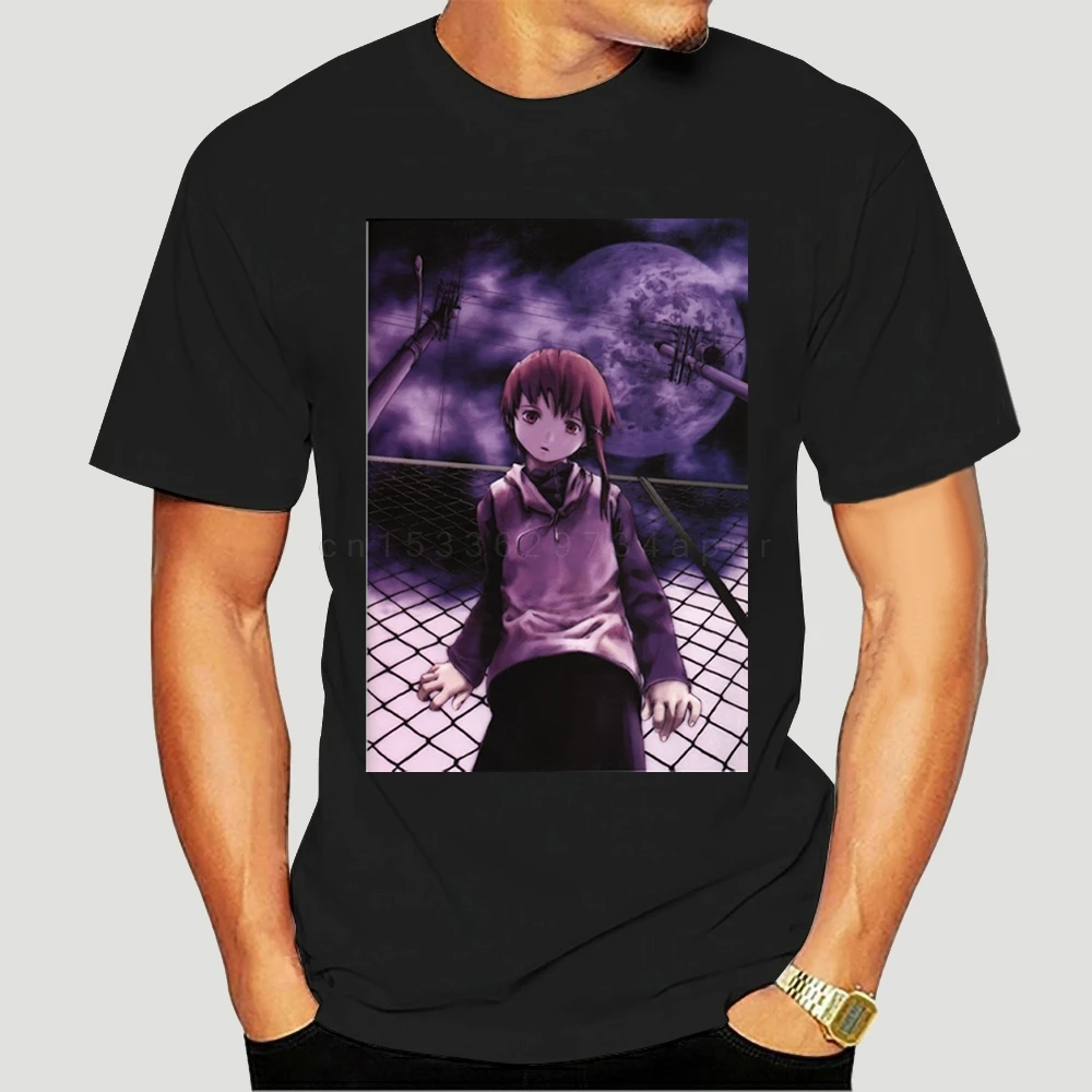 Новая футболка с серийными экспериментами Lain Anime Movie размер одежды S-2XL новая