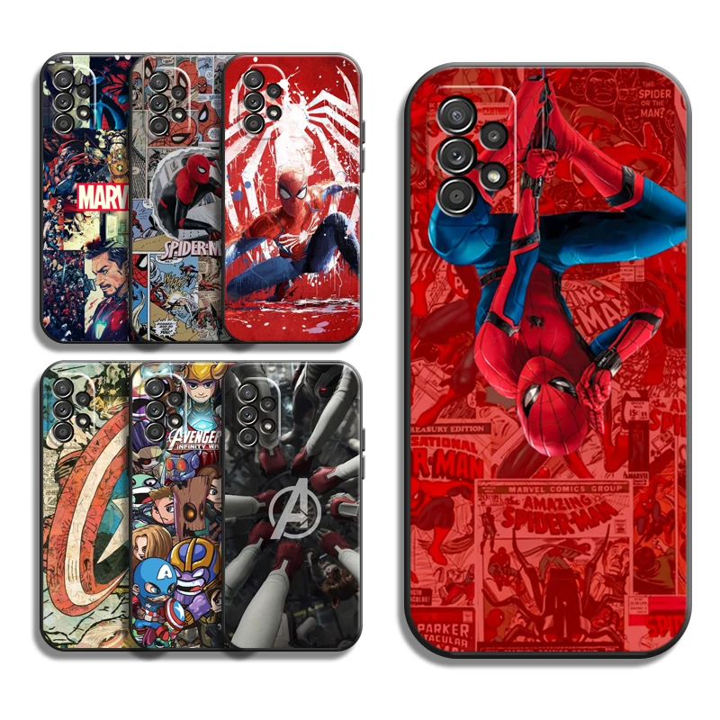 

Marvel Iron Man Phone Cases For Samsung Galaxy S20 FE S20 Lite S8 Plus S9 Plus S10 S10E S10 Lite M11 M12 Back Cover Carcasa