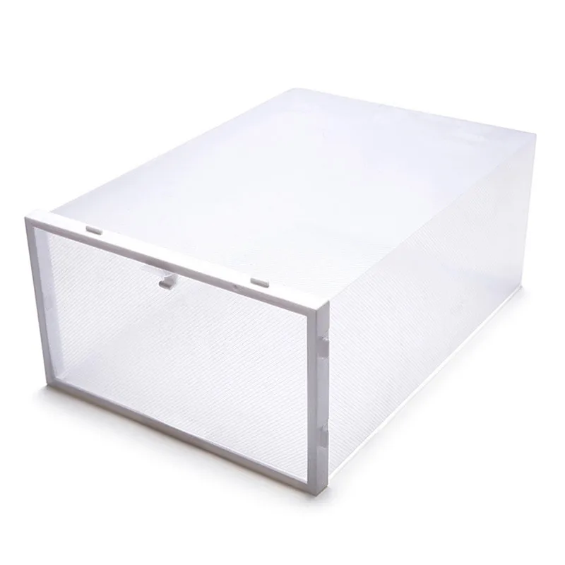 

1880- Shoe Storage Box Rectangle PP Thickened Shoes Organizer Drawer Shoe Boxes