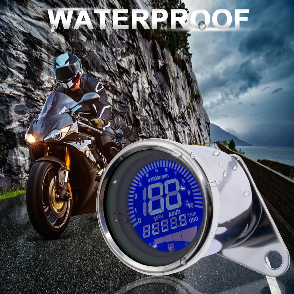 Одометр с ЖК-дисплеем в стиле ретро универсальный цифровой спидометр для