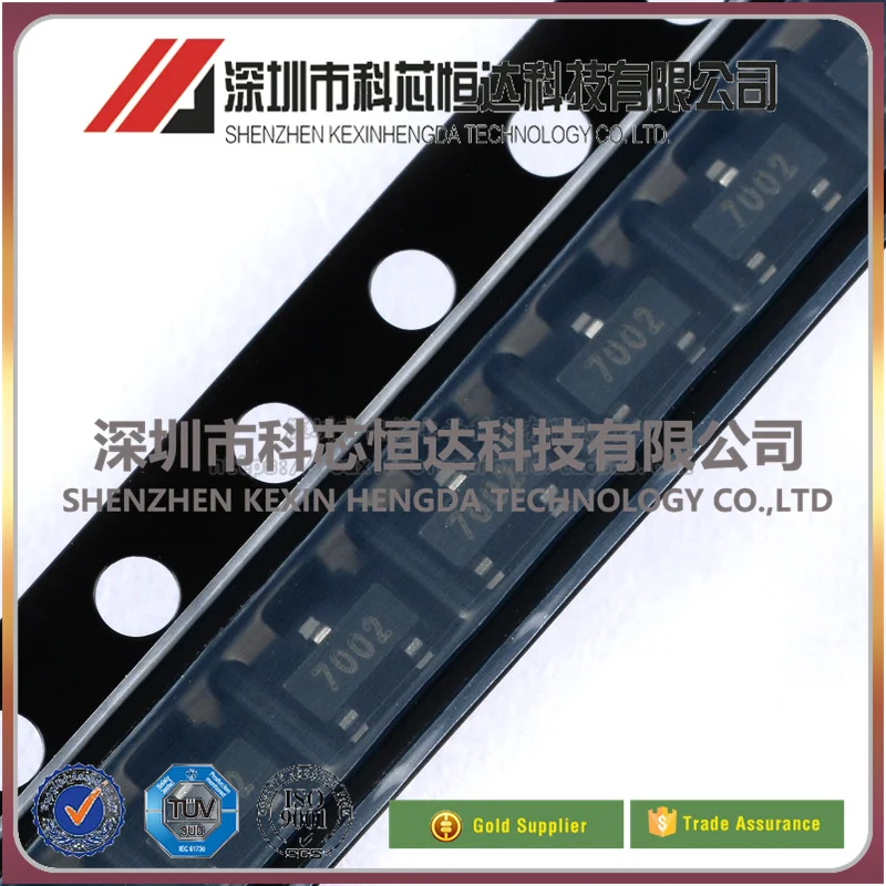 10 шт. 2N7002 Silkscreen 7002 SOT-23 N-channel 60V/115mA патч MOSFET новый оригинальный аутентичный