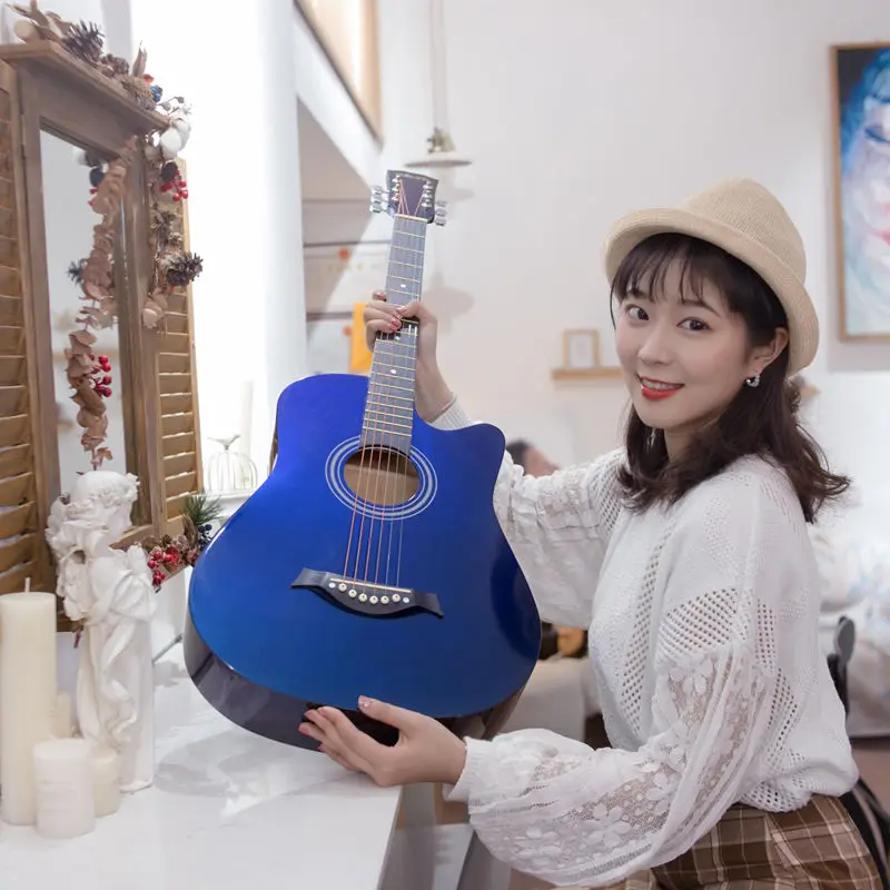 

Large Guitar Prs Acoustic Guitar Jazz Music Man Six-string Guitars Travel Guitar High Quality Children 41 Inches Music Equipment