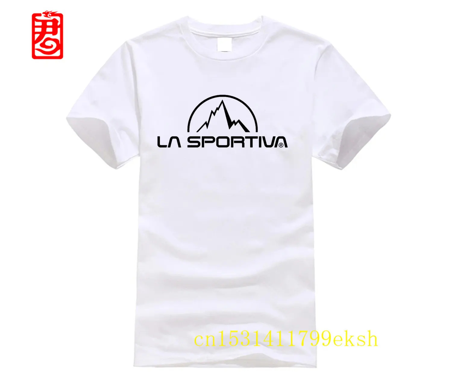 La Sportiva t-shirt Top Pure Cotton Men T Shirt brand euro size tee-shirt