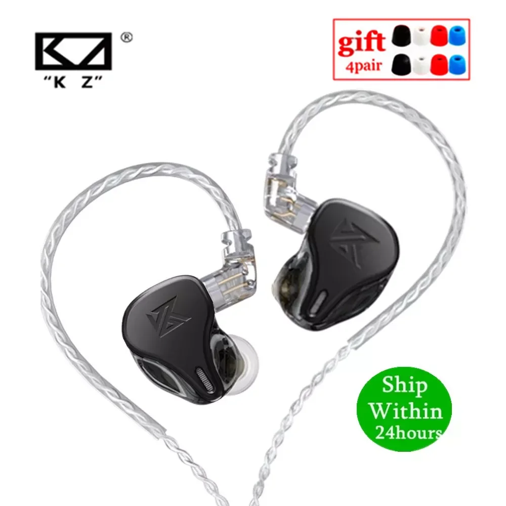 

KZ DQ6 3DD In-ear Earphones HIFI Music Sport Headset with 2PIN CableKZ ZAX ZSX ASX ZS10 PRO AS12 AS16 ZSN PRO C12 DM7 AS06 v90s