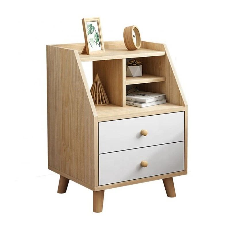 

Contracted Contemporary Bedside Cabinet Solid Wood Bedroom Economy is Simple Receive Ark Nightstand Ark