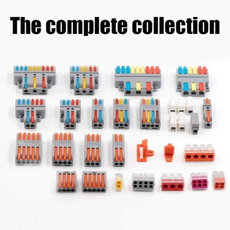 

Universal Compact Connector Splitter Quick Electrical Cable Splice Terminal Block hard and soft wire universal quick terminal