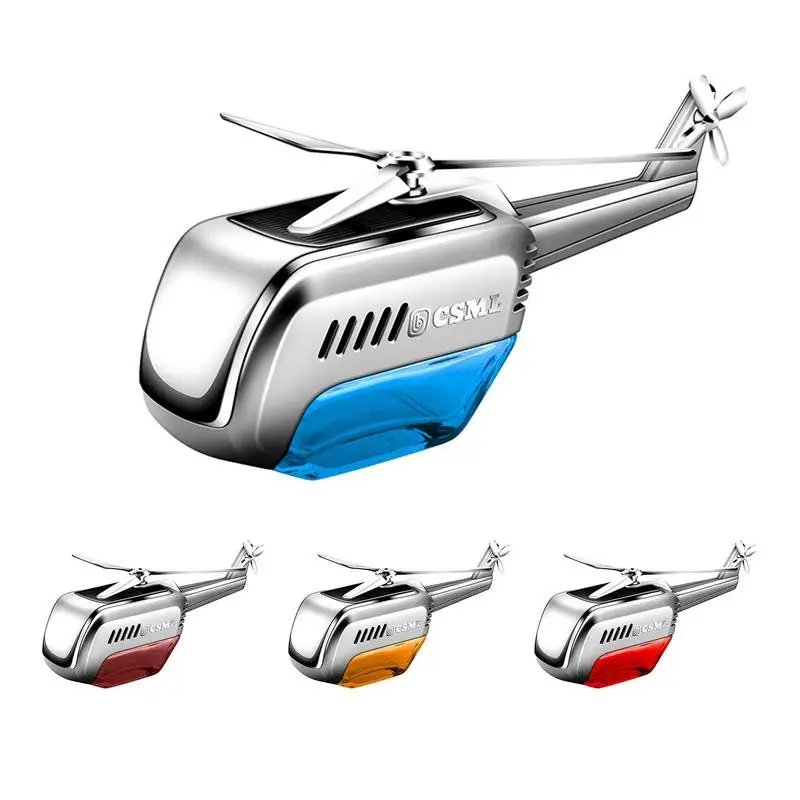 

Solar Powered Car Air Freshener Helicopter Shape Air Diffuser Rotating Propeller Fragrance Diffuse Supplies Interior Decoration