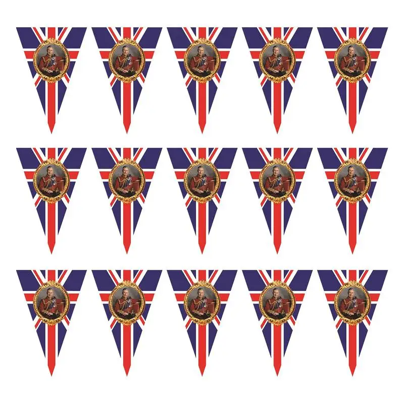 

King Charles Bunting King Charles III Union Jack Bunting Flags British Royal Celebration SuppliesCoronation Street Parties
