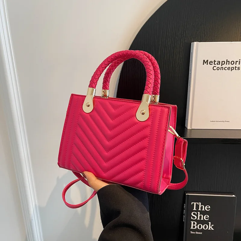 

NEW Tide Crossbody Bags for Girl Pu Leather 2023 Women Small Tote Bag Fashion Solid Color Shoulder Bag Female Handbags Purse