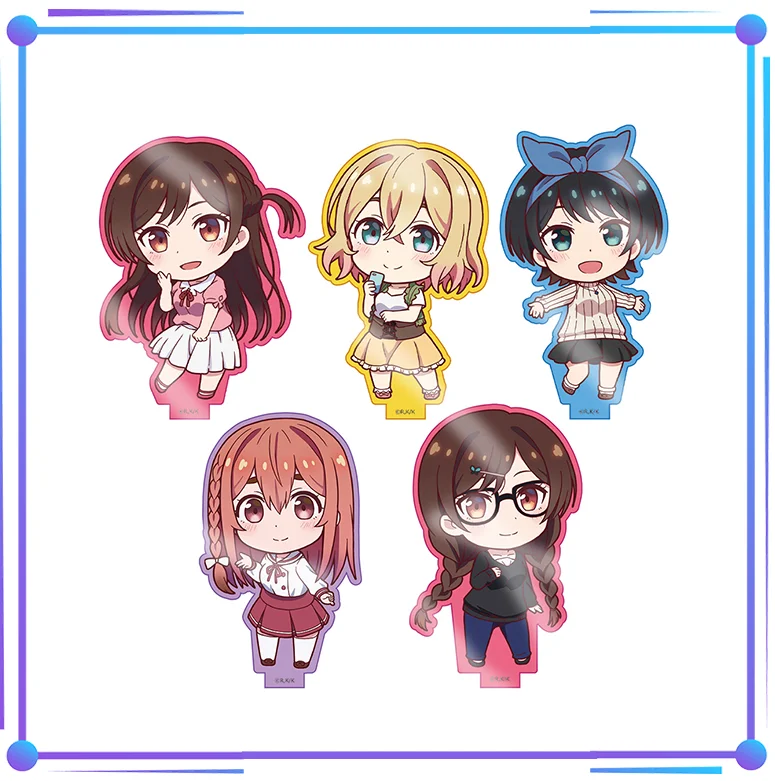 

Rent A Girlfriend Mini Figure Doll Asami Nanami Sakurasawa Sumi Sarashina Ruka Acrylic Stand Model Plate Toys